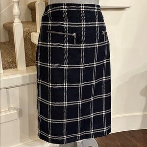 Nwot. Navy /cream winter skirt